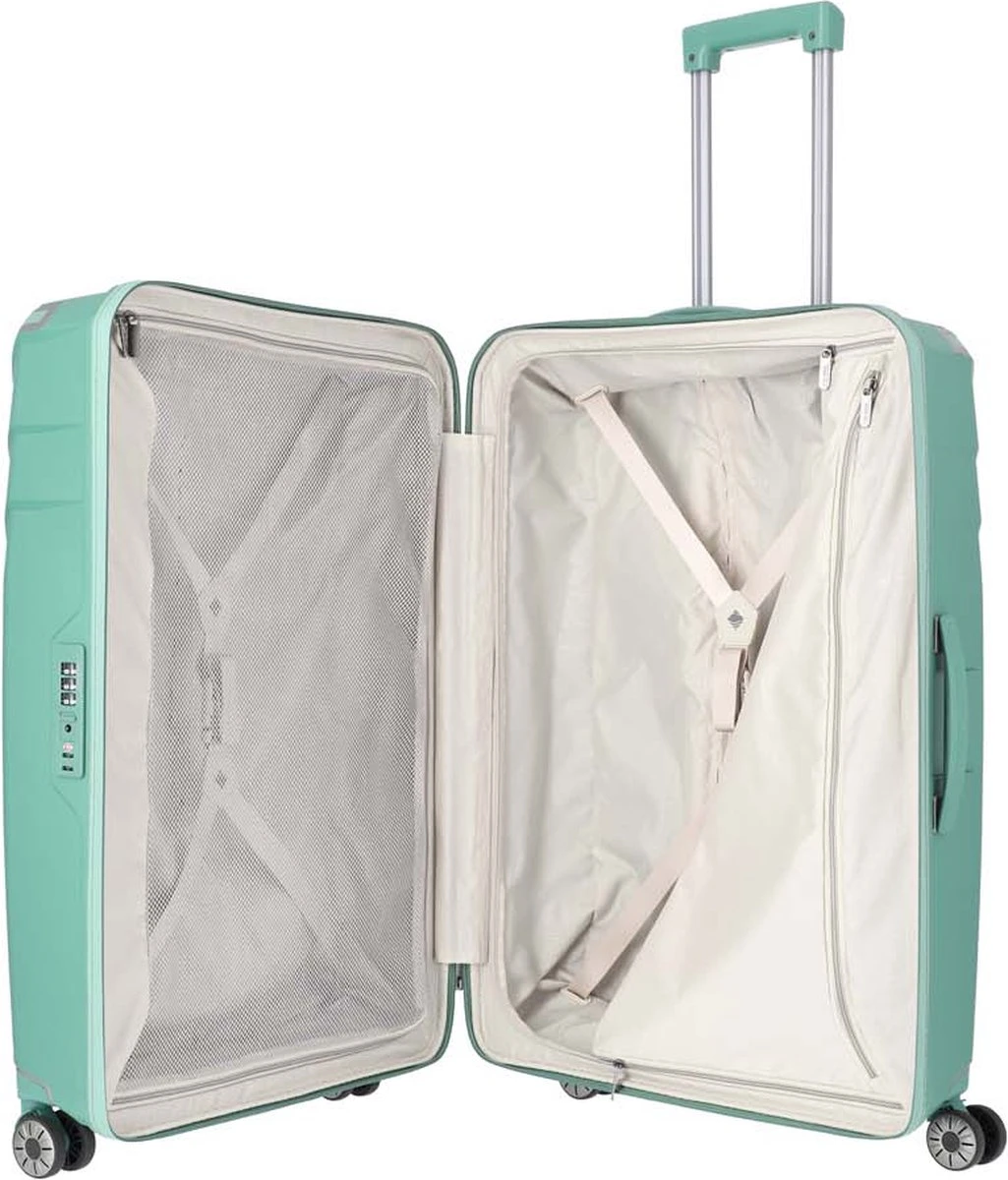 Travelite Spinner Elvaa koffer 77 cm green Travelite Spinner Elvaa Koffer 77 Cm Green -Travelite Reistassen