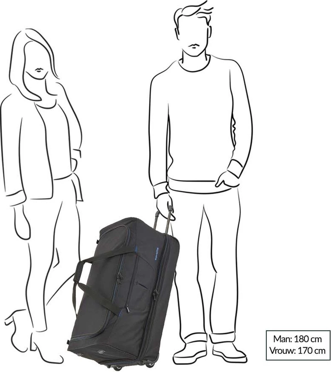 Travelite Basics Wheeled Duffle 70cm Expandable Grey/Green Travelite Basics Wheeled Duffle 70cm Expandable Grey/Green -Travelite Reistassen 1068x1200 2