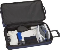 Travelite Basics Wheeled Duffle 70cm Expandable Navy/Orange -Travelite Reistassen 1200x1017 1