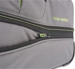 Travelite Basics Wheeled Duffle 70cm Expandable Grey/Green 3 Travelite Basics Wheeled Duffle 70cm Expandable Grey/Green -Travelite Reistassen 1200x1108 2