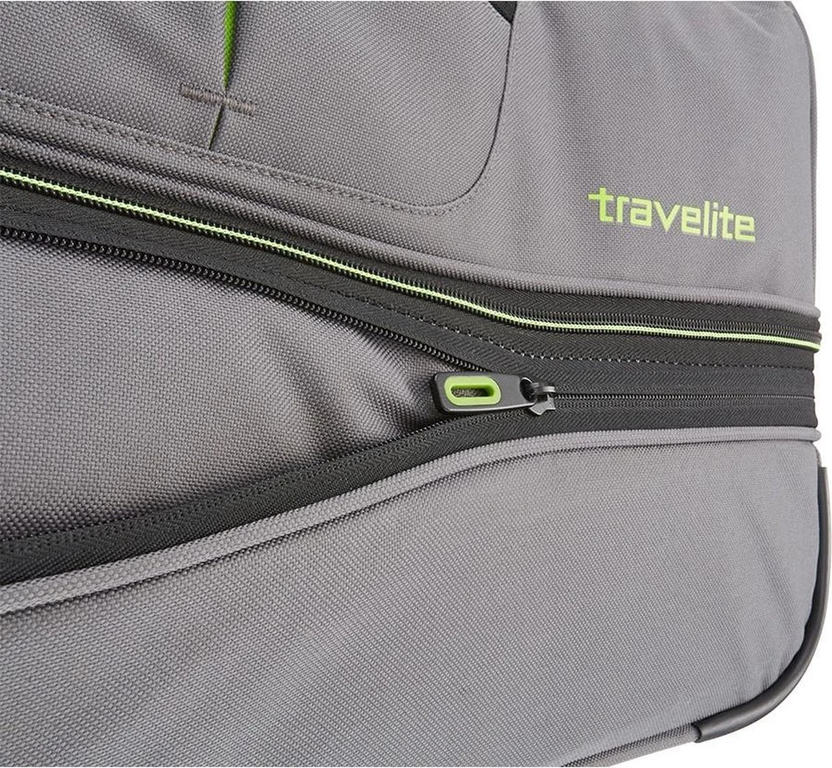Travelite Basics Wheeled Duffle 70cm Expandable Grey/Green Travelite Basics Wheeled Duffle 70cm Expandable Grey/Green -Travelite Reistassen 1200x1108 2