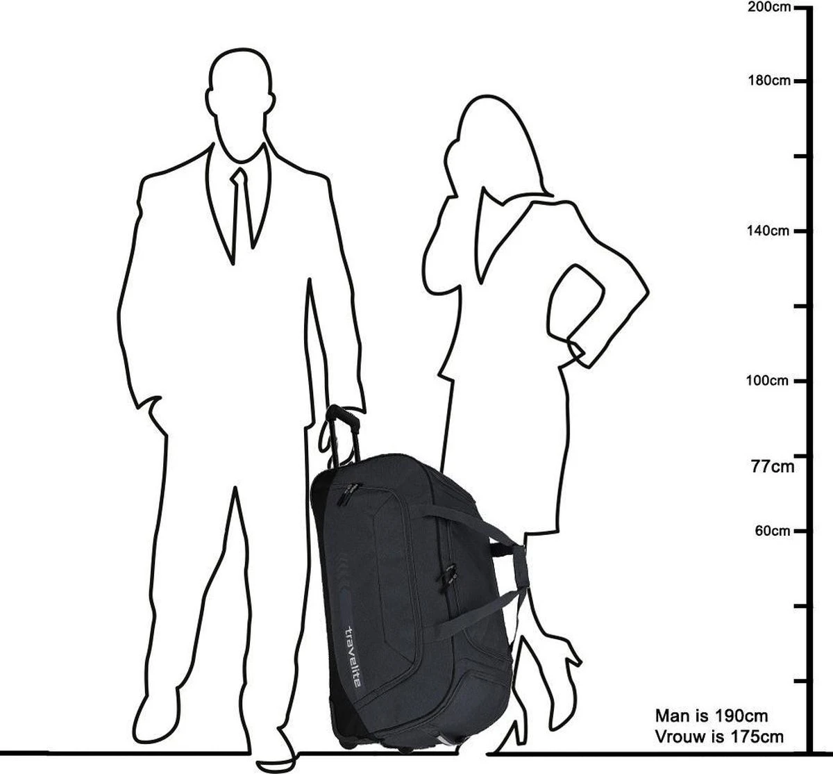 Travelite Reistas met wielen Kick Off - zwart Travelite Reistas Met Wielen Kick Off - Zwart -Travelite Reistassen 1200x1114 9