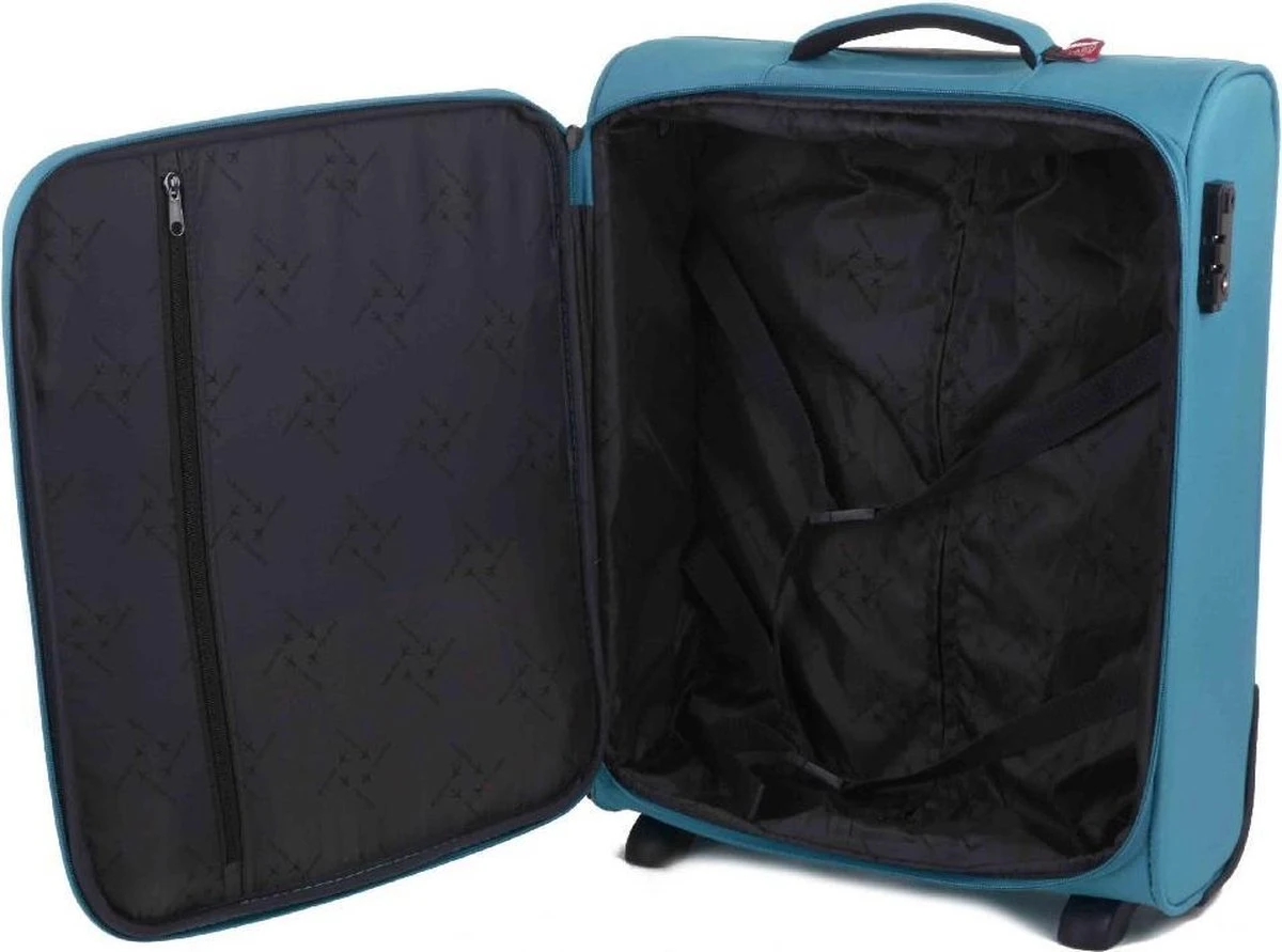 Travelite Cabin 2 Wheel Trolley Turquoise Travelite Cabin 2 Wheel Trolley Turquoise -Travelite Reistassen 1200x891 1