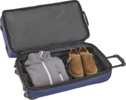 Travelite Basics Wheeled Duffle 70cm Expandable Navy/Orange -Travelite Reistassen 1200x954 1