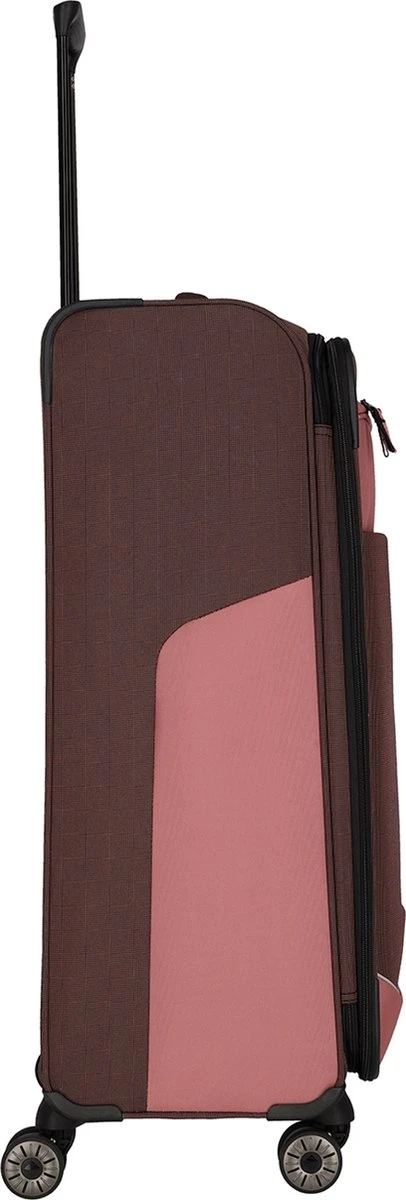 Travelite Zachte koffer / Trolley / Reiskoffer - Viia - 77 cm (XL) - Roze Travelite Zachte Koffer / Trolley / Reiskoffer - Viia - 77 Cm (XL) - Roze -Travelite Reistassen