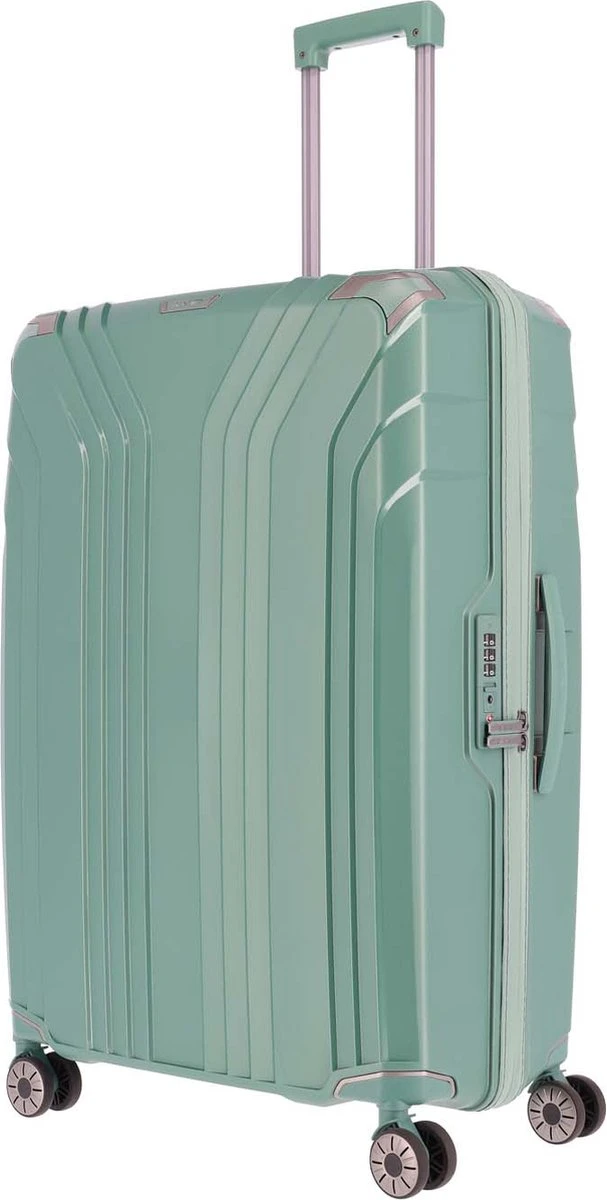 Travelite Spinner Elvaa koffer 77 cm green Travelite Spinner Elvaa Koffer 77 Cm Green -Travelite Reistassen