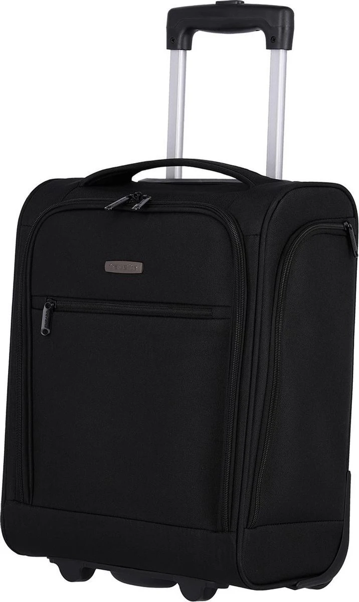 Travelite Handbagage zachte koffer / Trolley / Reiskoffer - Cabin - 43 cm - Zwart Travelite Handbagage Zachte Koffer / Trolley / Reiskoffer - Cabin - 43 Cm - Zwart -Travelite Reistassen