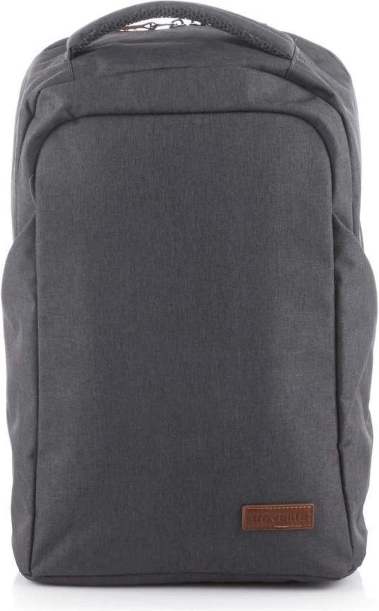 Travelite Laptop Rugzak / Rugtas / Laptoptas / Werktas - Basics - Grijs - 15.4 inch Travelite Laptop Rugzak / Rugtas / Laptoptas / Werktas - Basics - Grijs - 15.4 Inch -Travelite Reistassen