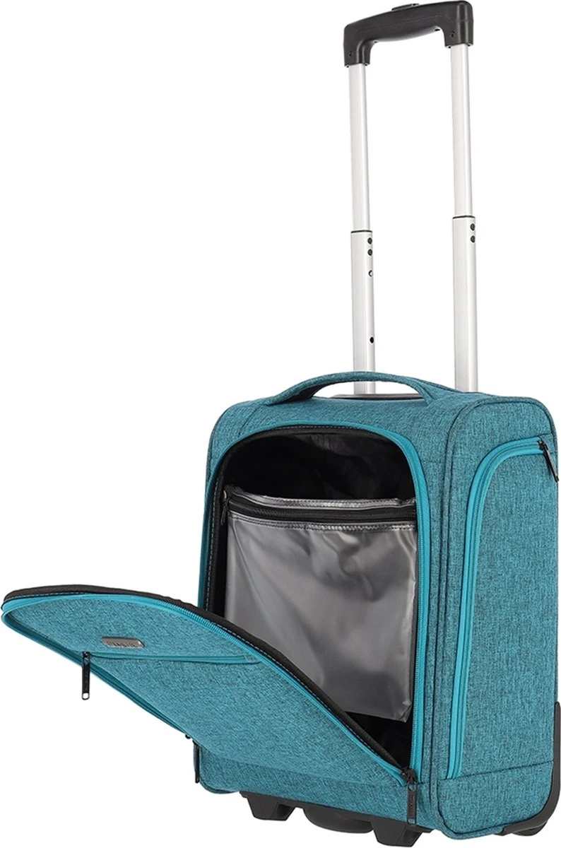 Travelite Handbagage zachte koffer / Trolley / Reiskoffer - Cabin - 43 cm - Blauw Travelite Handbagage Zachte Koffer / Trolley / Reiskoffer - Cabin - 43 Cm - Blauw -Travelite Reistassen
