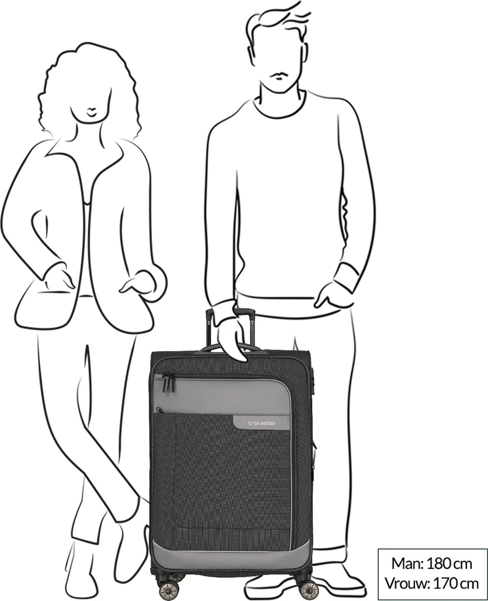 Travelite Zachte koffer / Trolley / Reiskoffer - Viia - 77 cm (XL) - Roze Travelite Zachte Koffer / Trolley / Reiskoffer - Viia - 77 Cm (XL) - Roze -Travelite Reistassen 975x1200 2