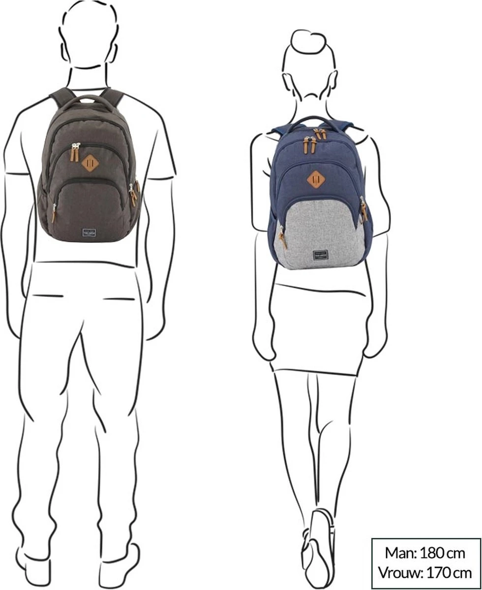 Travelite Laptop Rugzak / Rugtas / Laptoptas / Werktas - Basics - Bruin - 15 inch Travelite Laptop Rugzak / Rugtas / Laptoptas / Werktas - Basics - Bruin - 15 Inch -Travelite Reistassen 980x1200 3