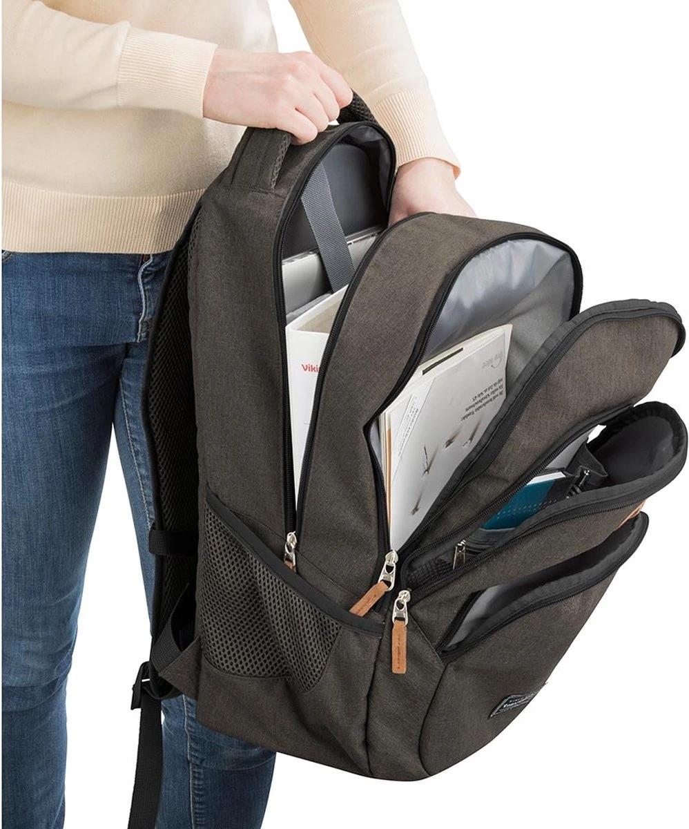 Travelite Laptop Rugzak / Rugtas / Laptoptas / Werktas - Basics - Grijs - 15 inch Travelite Laptop Rugzak / Rugtas / Laptoptas / Werktas - Basics - Grijs - 15 Inch -Travelite Reistassen