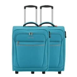 Travelite Cabin 2 Wiel Trolley Set Van 2 Turquoise