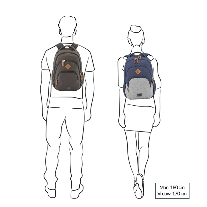 Travelite Basics Backpack Melange rose/grey Travelite Basics Backpack Melange Rose/grey -Travelite Reistassen image 1278