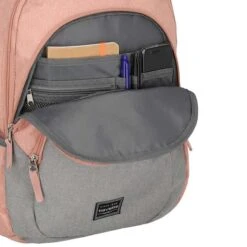 Travelite Basics Backpack Melange Rose/grey 5 Travelite Basics Backpack Melange Rose/grey -Travelite Reistassen image 1282
