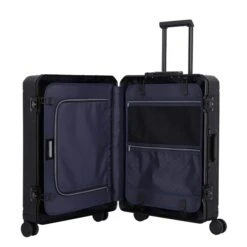 Travelite Next Aluminium 4 Wiel Trolley M Black -Travelite Reistassen image 138