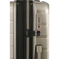 Travelite Air Base 4 Wiel Trolley M Expandable Champagne Metallic -Travelite Reistassen image 164