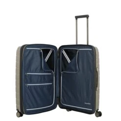 Travelite Air Base 4 Wiel Trolley M Expandable Champagne Metallic -Travelite Reistassen image 165