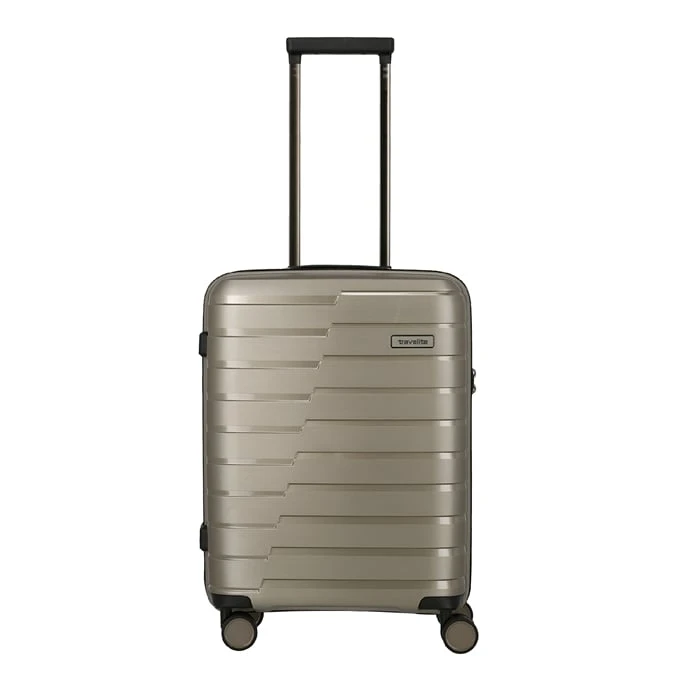 Travelite Air Base 4 Wiel Trolley S champagne metallic Travelite Air Base 4 Wiel Trolley S Champagne Metallic -Travelite Reistassen image 176