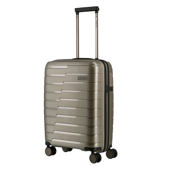 Travelite Air Base 4 Wiel Trolley S champagne metallic Travelite Air Base 4 Wiel Trolley S Champagne Metallic -Travelite Reistassen image 178