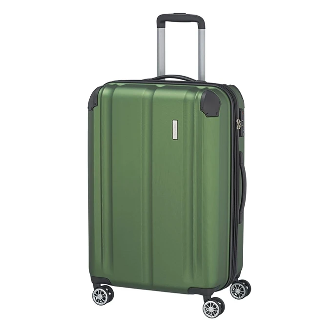 Travelite City 4 Wiel Trolley M Expandable green Travelite City 4 Wiel Trolley M Expandable Green -Travelite Reistassen image 326