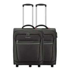 Travelite Cabin 2 Wiel Trolley Set Van 2 Black