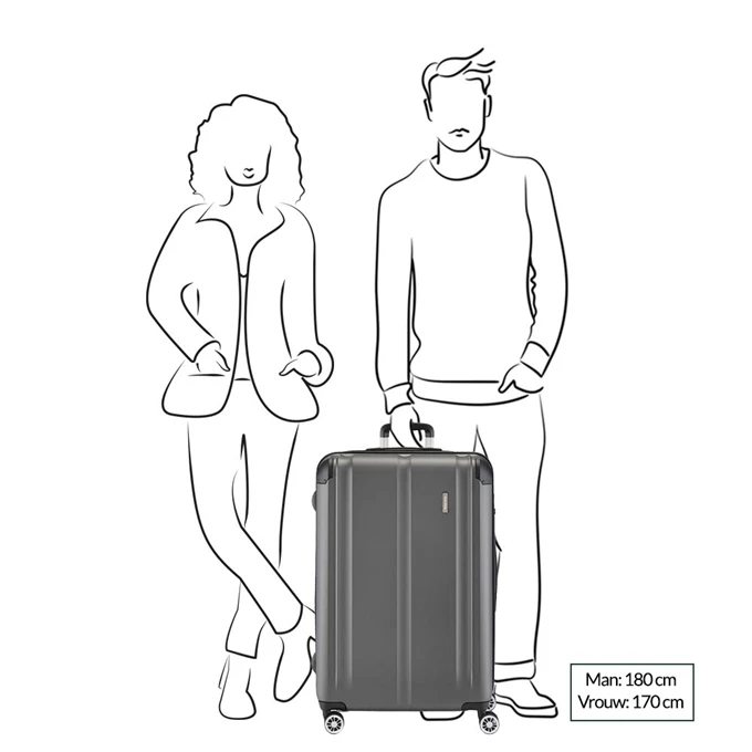 Travelite City 4 Wiel Trolley L Expandable antraciet Travelite City 4 Wiel Trolley L Expandable Antraciet -Travelite Reistassen image 371