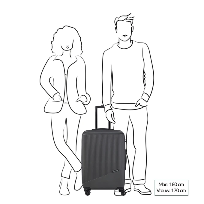 Travelite Bali 4 Wiel Trolley M anthracite Travelite Bali 4 Wiel Trolley M Anthracite -Travelite Reistassen image 439