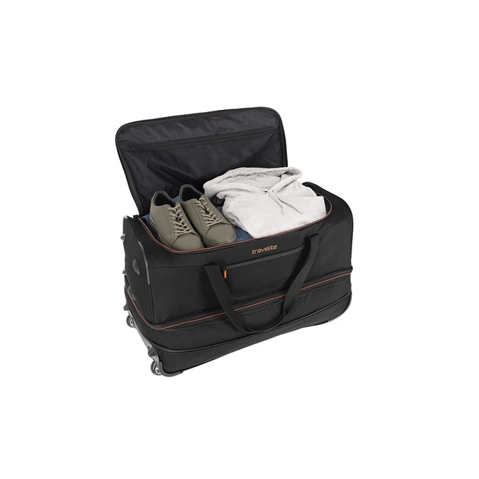 Travelite Basics Wheeled Duffle 70 Expandable black Travelite Basics Wheeled Duffle 70 Expandable Black -Travelite Reistassen image 635