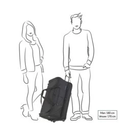 Travelite Basics Wheeled Duffle 70 Expandable Black 8 Travelite Basics Wheeled Duffle 70 Expandable Black -Travelite Reistassen image 638