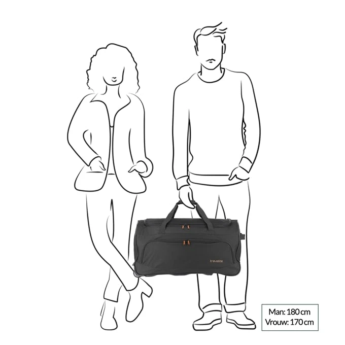 Travelite Basics Fresh Trolley Travel Bag 71 black Travelite Basics Fresh Trolley Travel Bag 71 Black -Travelite Reistassen image 658