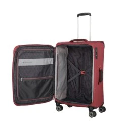 Travelite Skaii 4 Wheel Trolley M Expandable Red 7 Travelite Skaii 4 Wheel Trolley M Expandable Red -Travelite Reistassen image 804