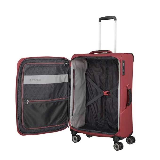 Travelite Skaii 4 Wheel Trolley M Expandable red Travelite Skaii 4 Wheel Trolley M Expandable Red -Travelite Reistassen image 804
