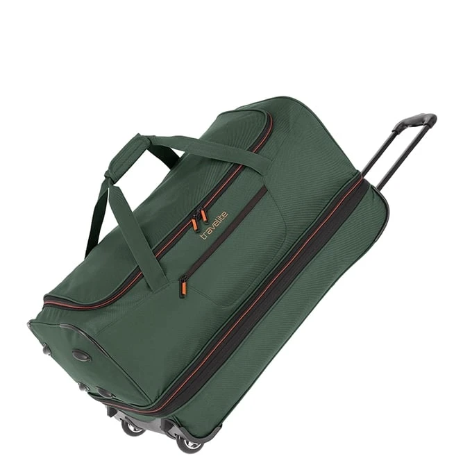 Travelite Basics Wheeled Duffle 70 Expandable dark green Travelite Basics Wheeled Duffle 70 Expandable Dark Green -Travelite Reistassen image 827