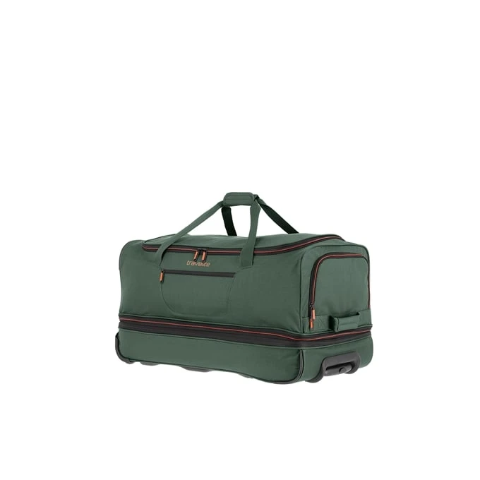 Travelite Basics Wheeled Duffle 70 Expandable dark green Travelite Basics Wheeled Duffle 70 Expandable Dark Green -Travelite Reistassen image 830