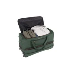 Travelite Basics Wheeled Duffle 70 Expandable Dark Green 4 Travelite Basics Wheeled Duffle 70 Expandable Dark Green -Travelite Reistassen image 831