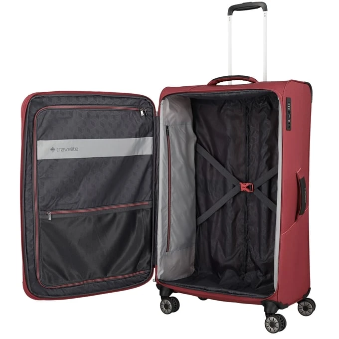 Travelite Skaii 4 Wheel Trolley L Expandable red Travelite Skaii 4 Wheel Trolley L Expandable Red -Travelite Reistassen image 914